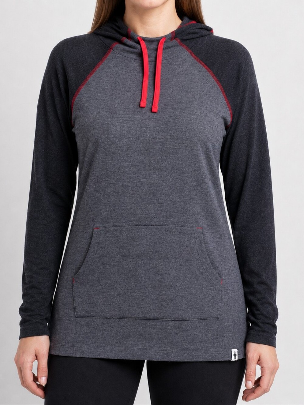 Smartwool Merino 250 Hoodie 100% Merino Wool Base Layer Ski Outdoor Black Grey M